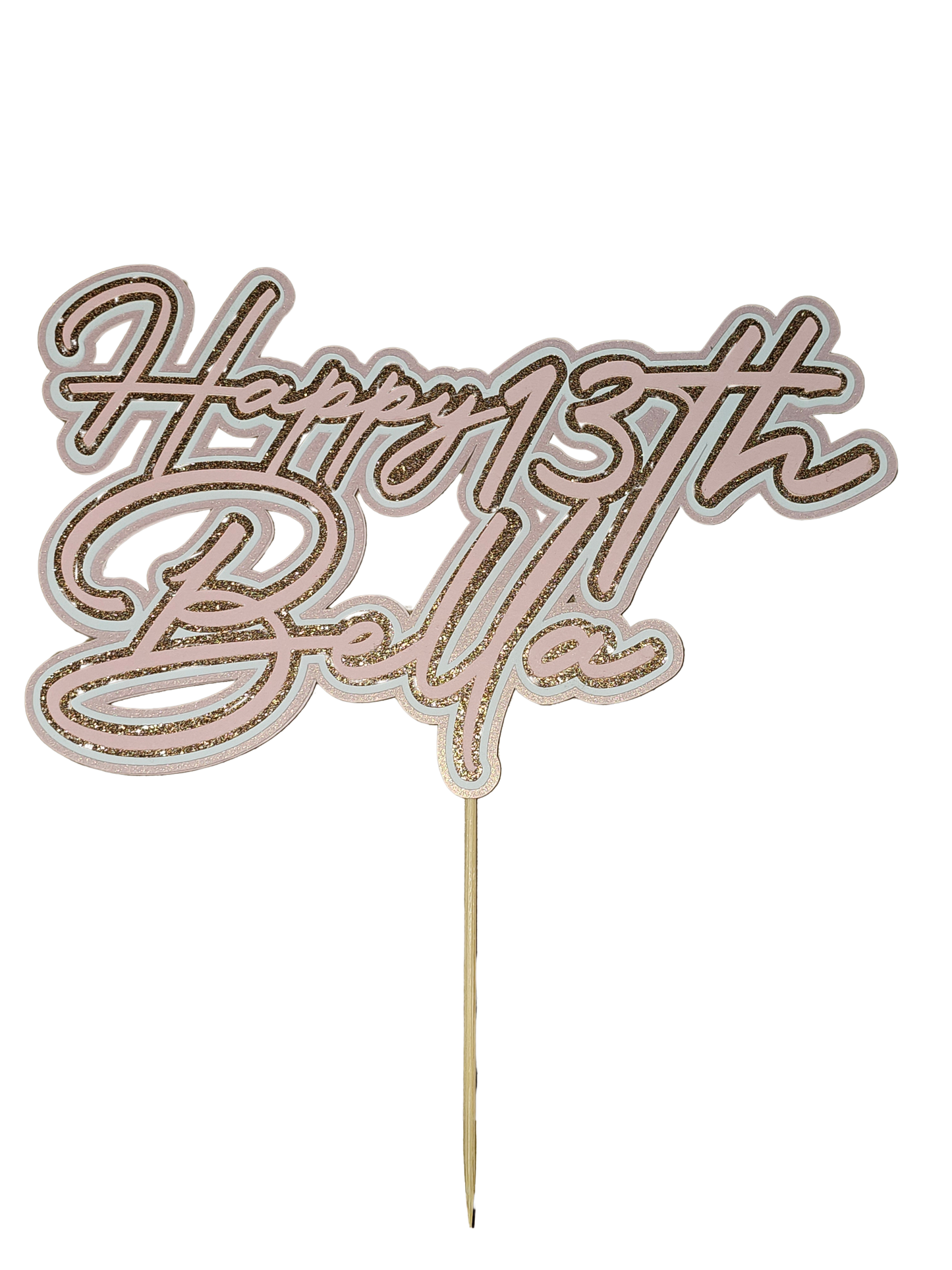 Card Stock Cake Toppers
