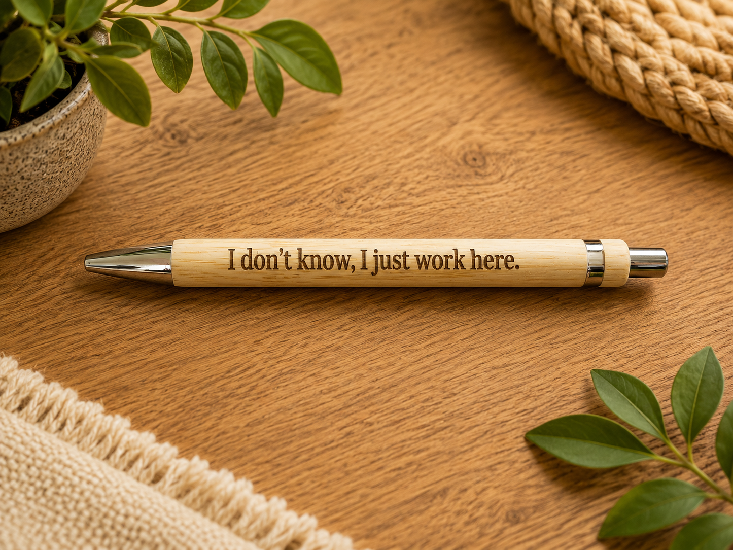 Negative and Positive Bamboo Pens