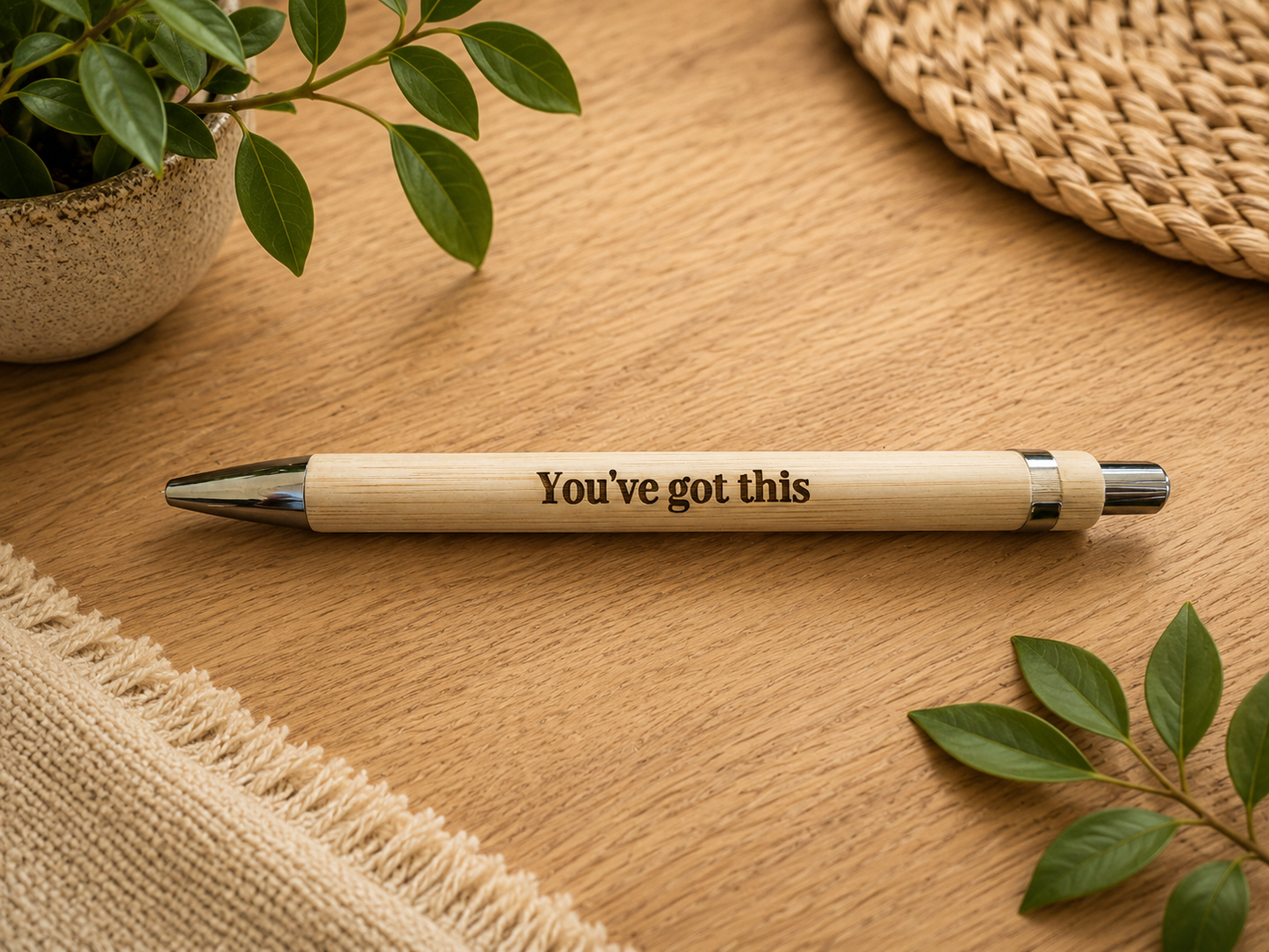Negative and Positive Bamboo Pens
