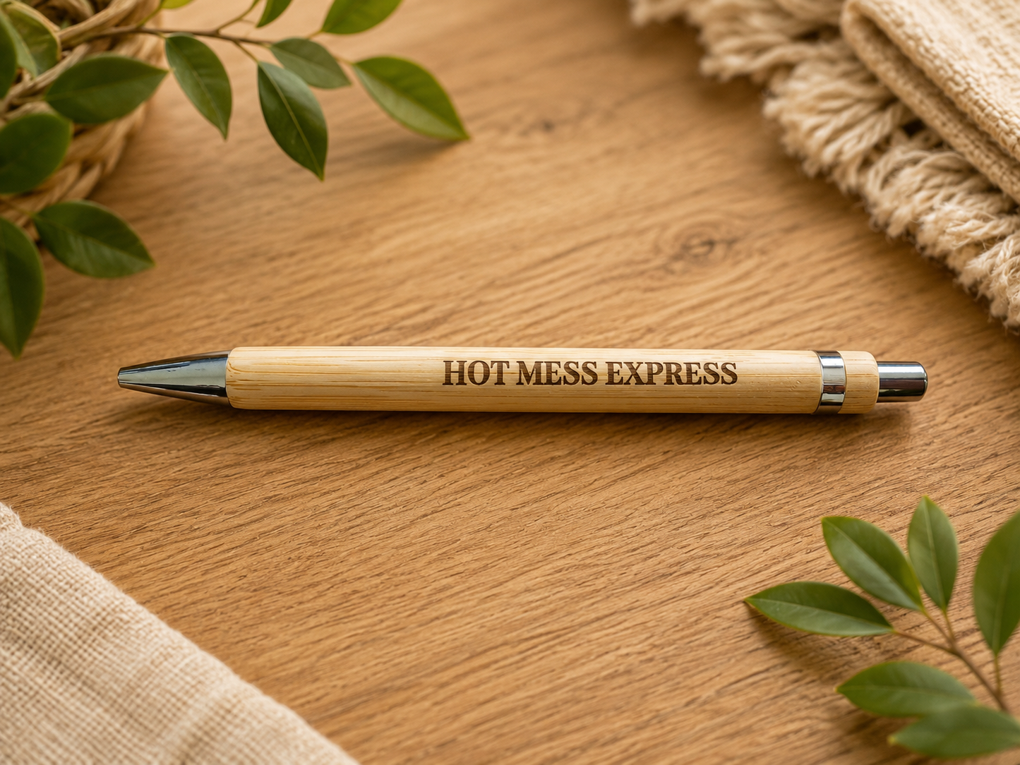 Negative and Positive Bamboo Pens