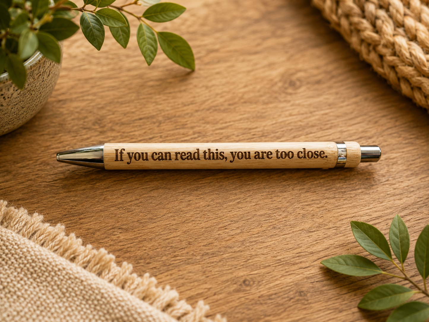 Negative and Positive Bamboo Pens