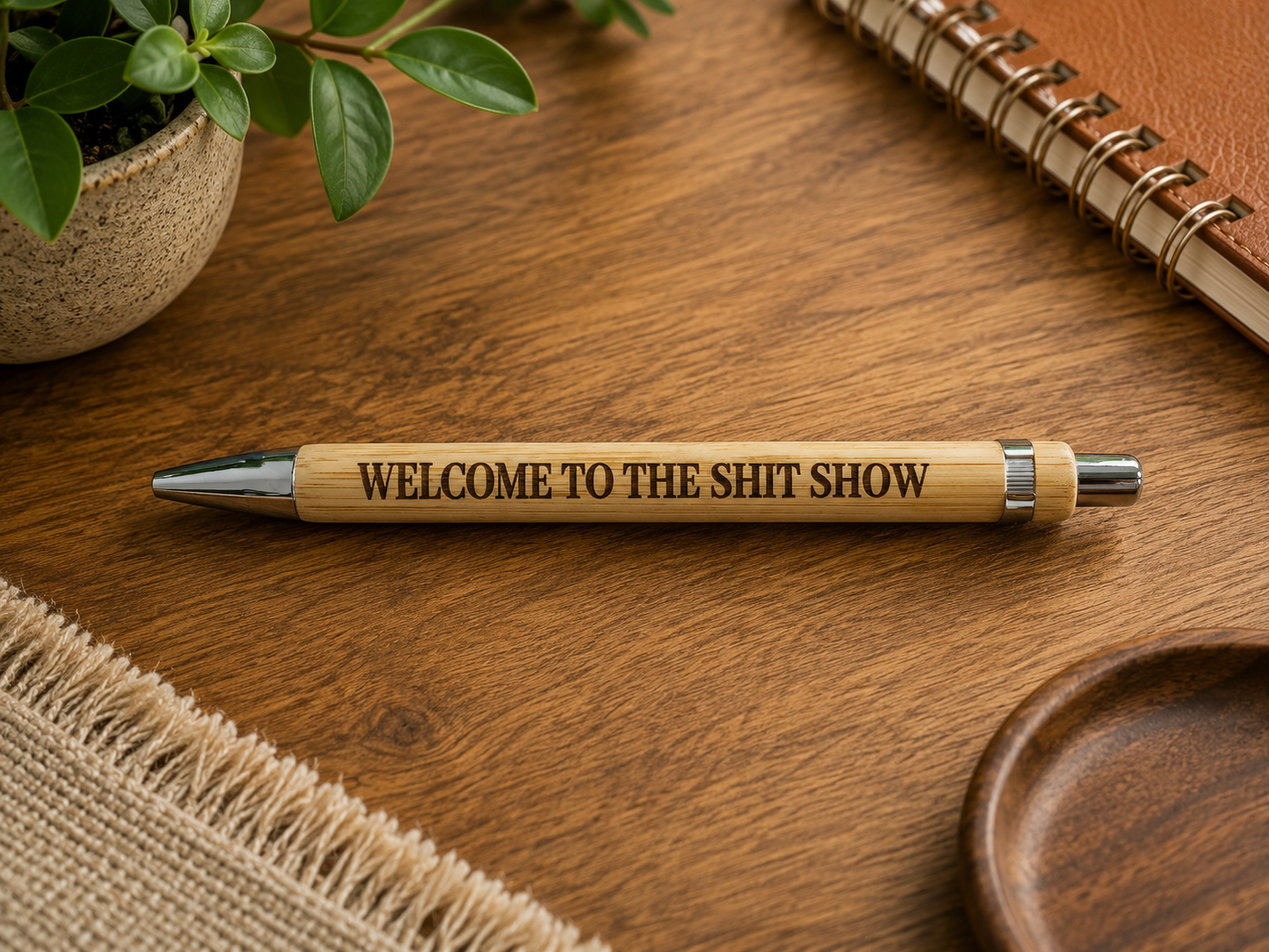 Negative and Positive Bamboo Pens