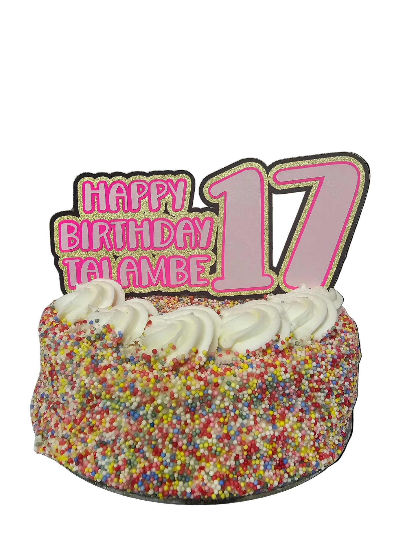 Card Stock Cake Toppers