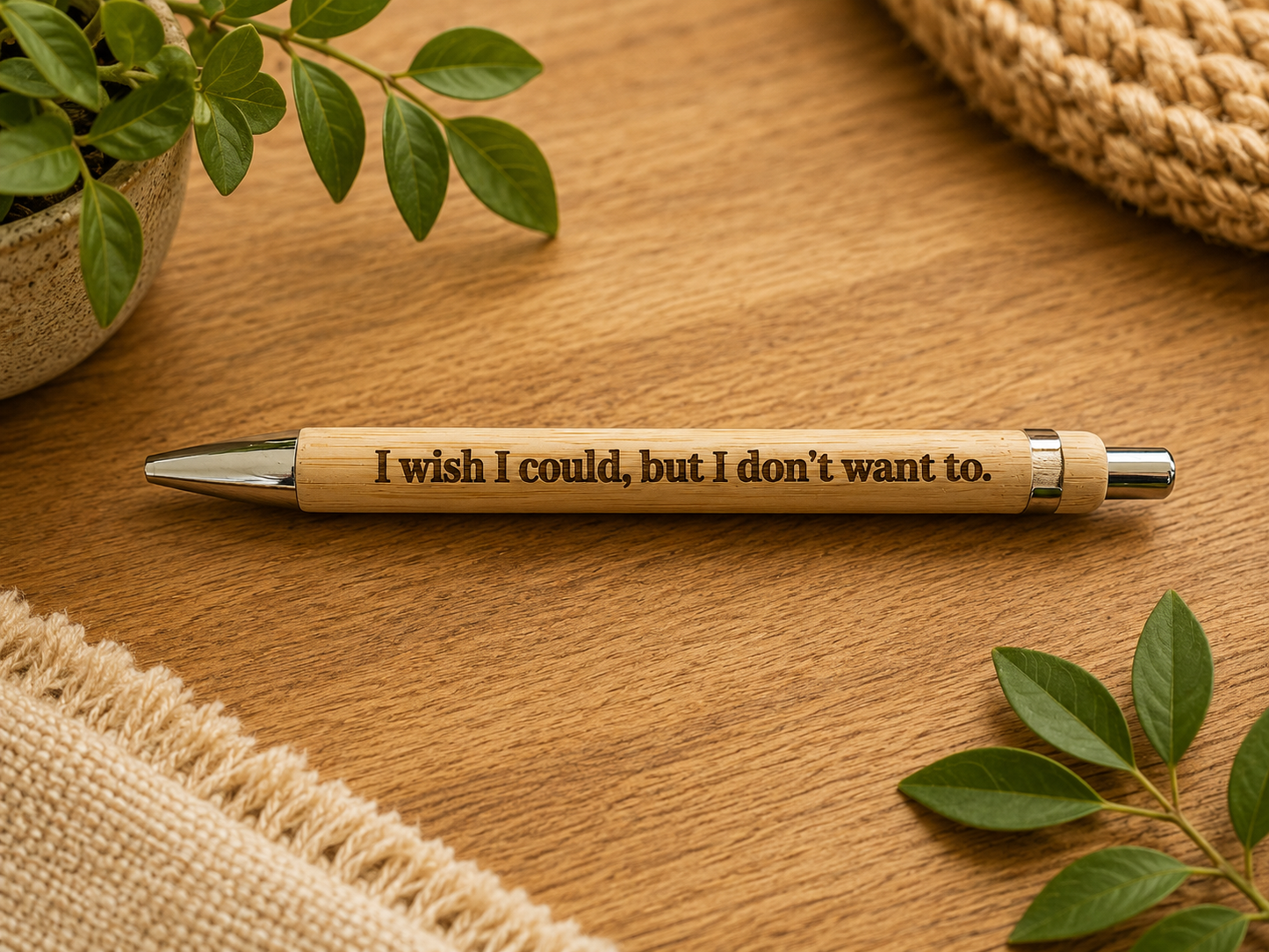 Negative and Positive Bamboo Pens