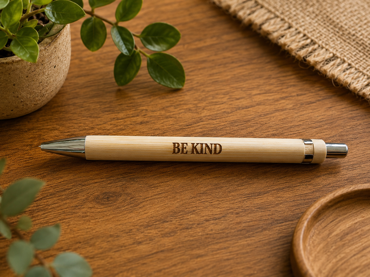 Negative and Positive Bamboo Pens