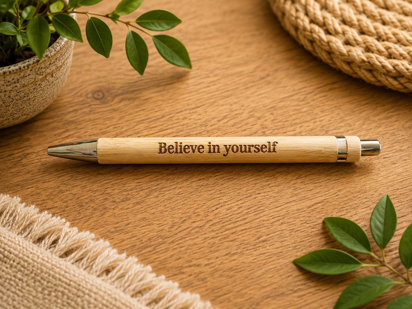 Negative and Positive Bamboo Pens